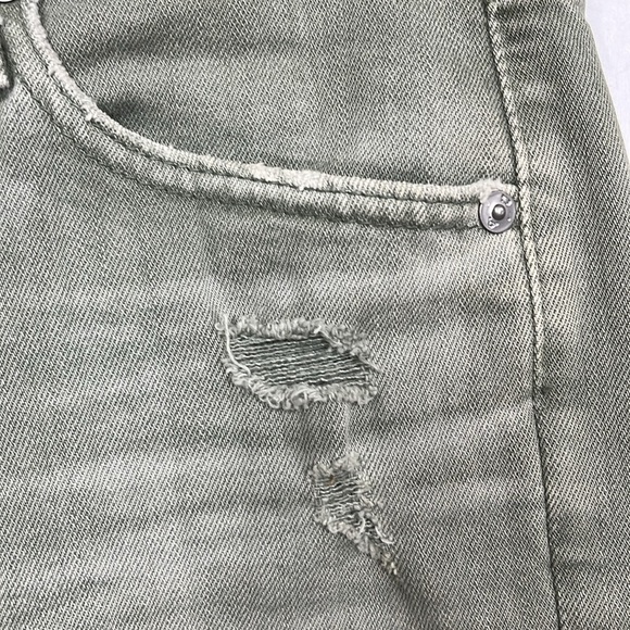 AG Adriano Goldschmied Womens Jeans 25R Dusty Green Ex-Boyfriend Slim Distressed - Picture 6 of 16